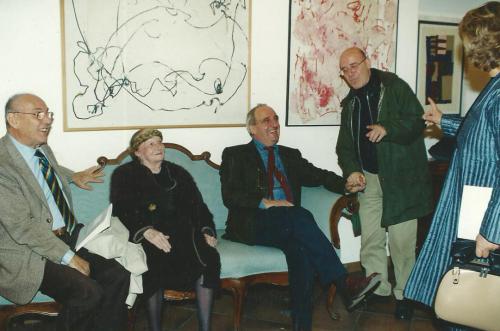 Pino Binda, Carol Rama, Stefano Testa e Giancarlo Salzano